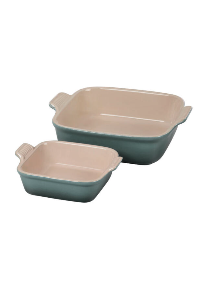 Heritage Square Baking Dishes, Set of 2