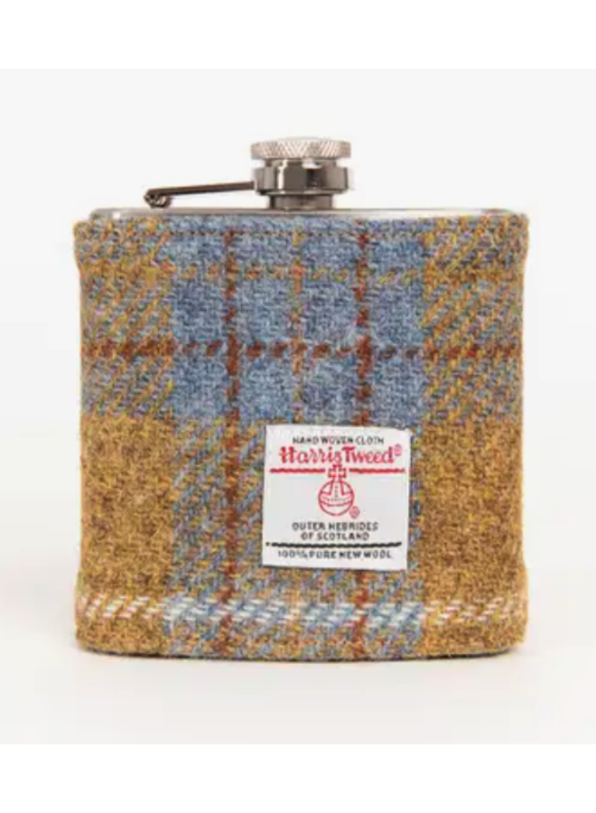 6oz Harris Tweed Hip Flask