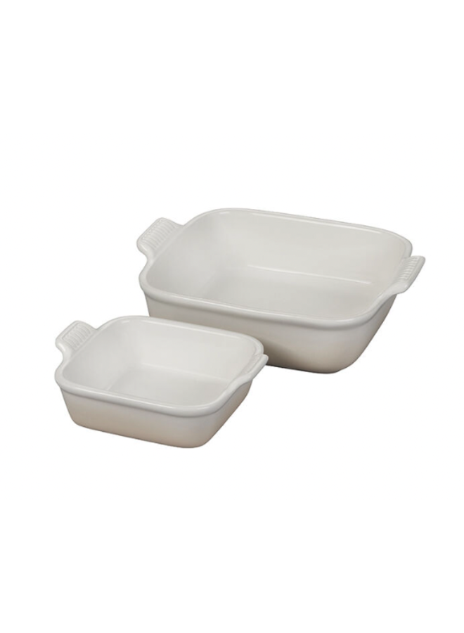 Heritage Square Baking Dishes, Set of 2