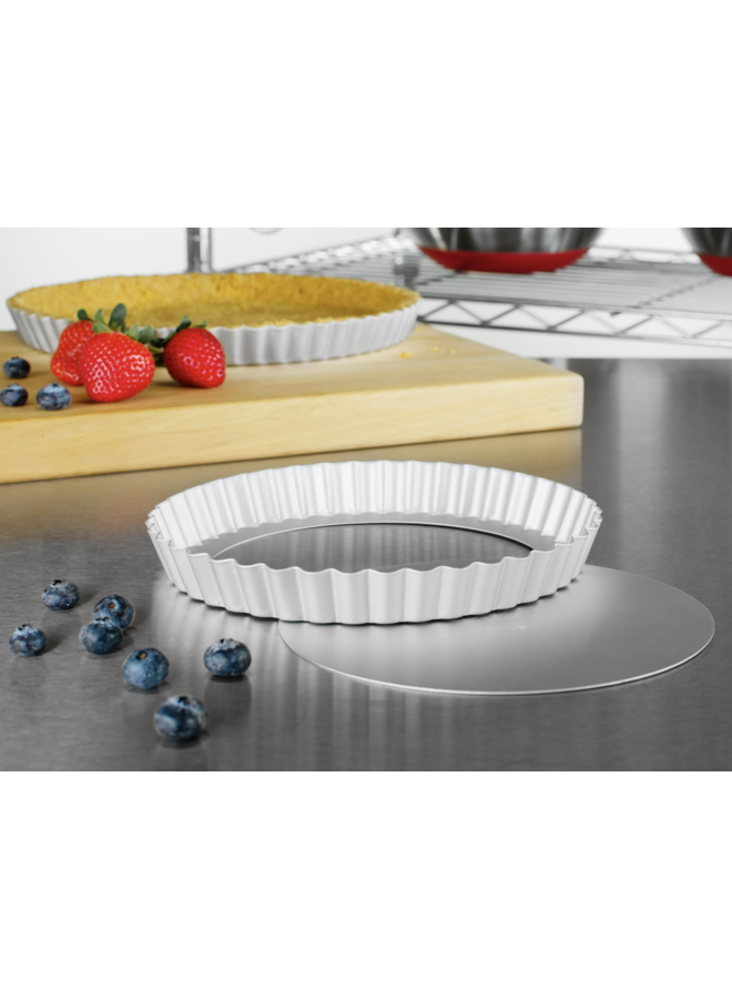 Fluted Tart Pan Removable Bottom, 10 in x 2 in