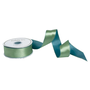 Duck Egg & Celadon Reversible Satin Wired Ribbon - 10 Yard Spool