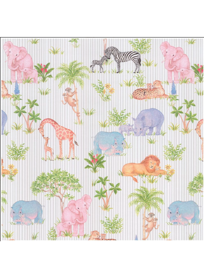 Safari Baby Gift Wrapping Paper - 30 x 8 Roll