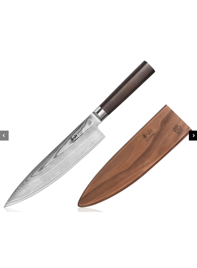 Haku Damascus Chef's Knife 8" w/Saya