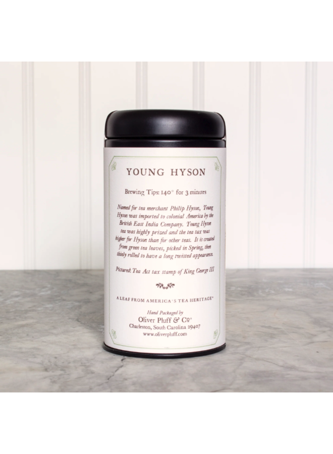 Young Hyson Tea - 20 Tea Bags in a Signature Tin