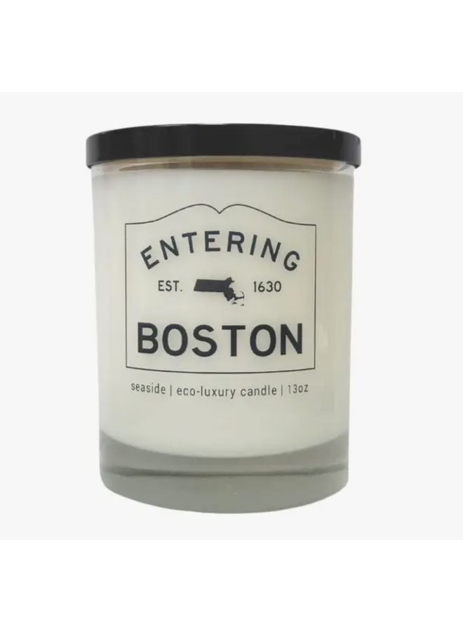 Entering Boston Candle 13oz. - Seaside Mist Scent