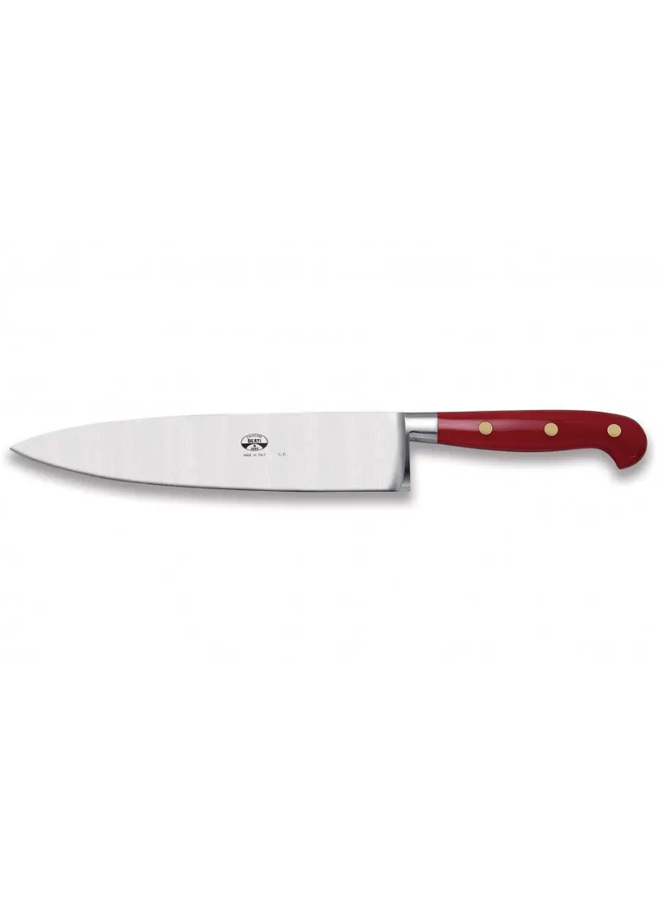 Insieme Chef's Knife 9" Red Lucite Handle