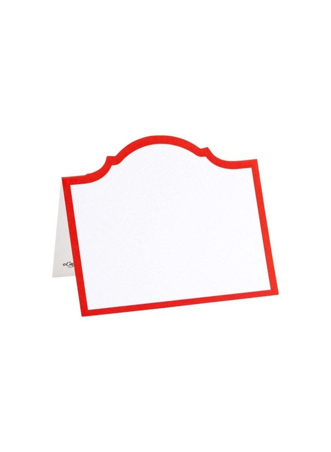 Arch Die-Cut Red Foil Place Card 8 Count