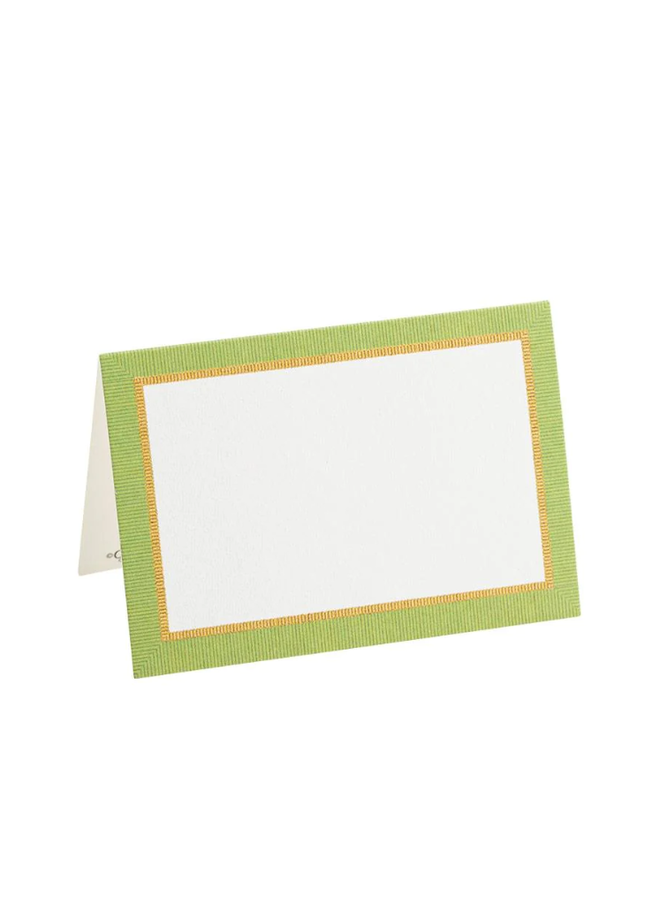 Grosgrain Place Cards in Moss Green - 10 Per Package
