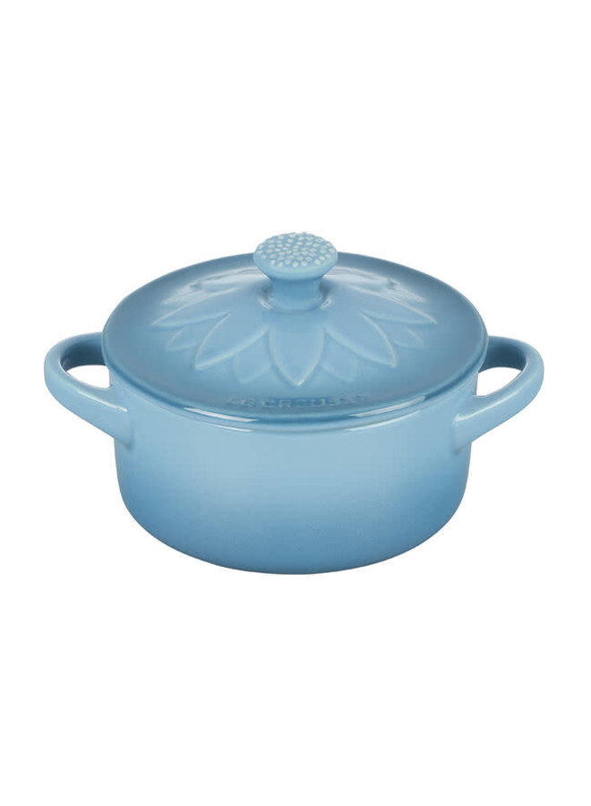 Mini 8oz. Cocotte with Flower Lid