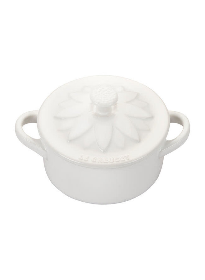 Mini 8oz. Cocotte with Flower Lid