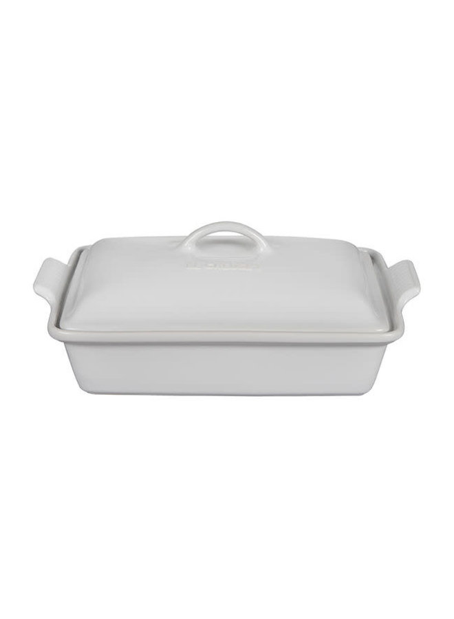 Le Creuset Stoneware 9 Heritage Pie Dish, White: Home & Kitchen 
