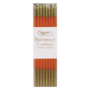 Birthday Slims-Bright Orange/Gold Candle Birthday Slims 16-In