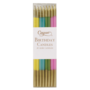 Birthday Slims-Mixed Pastels Candle Birthday Slims 16-In