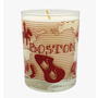 Boston Screen Printed 100% Soy Candle Cocktail Glass