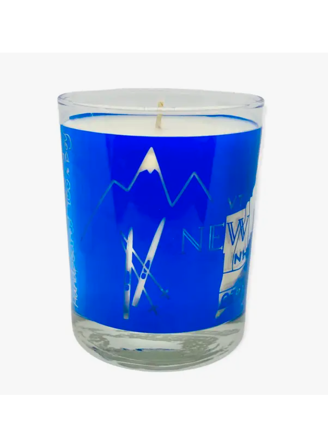 New England Screen Printed 100% Soy Candle Cocktail Glass