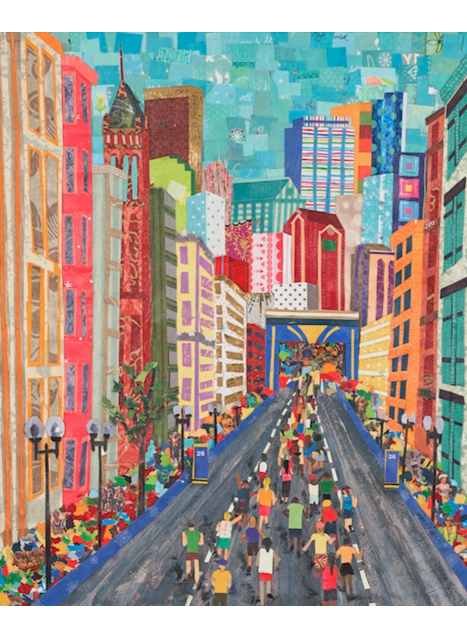 Boston Marathon 11x14 Black Framed Print