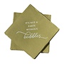 It's Not a Party without Bubbles Solid Gold Cocktail Napkins - 18 Per Package