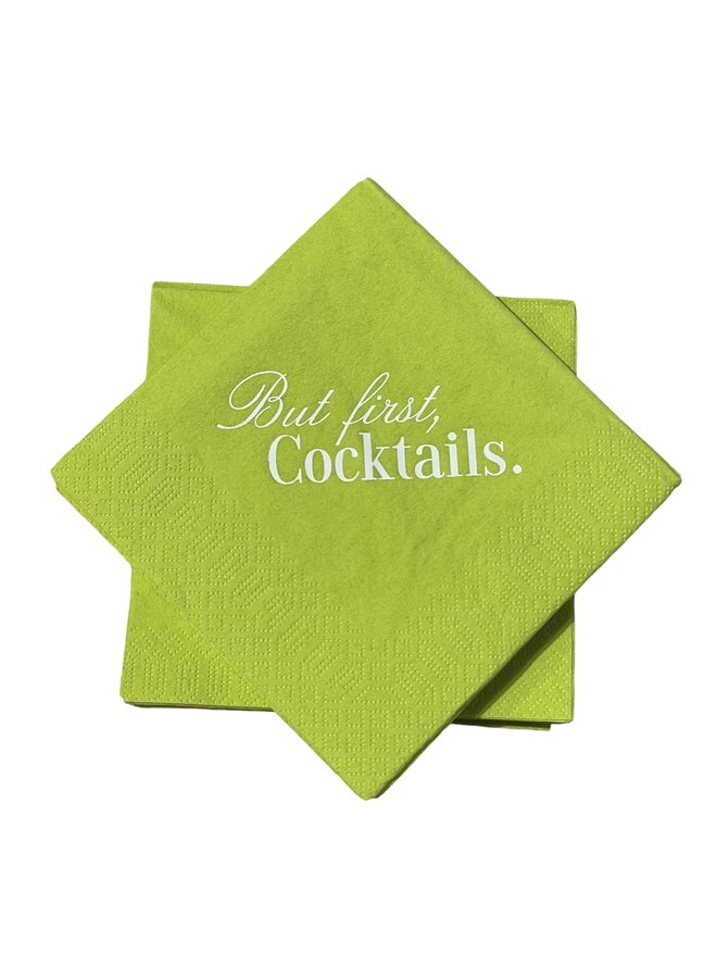 But first, Cocktails Cocktail Napkins - 24 per package