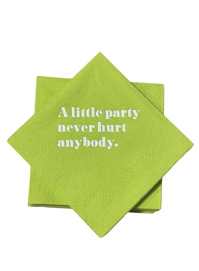 A Little Party Never Hurt Anybody Cocktail Napkins - 24 per package