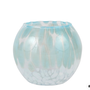 Nuvola Light Blue and White Round Bud Vase