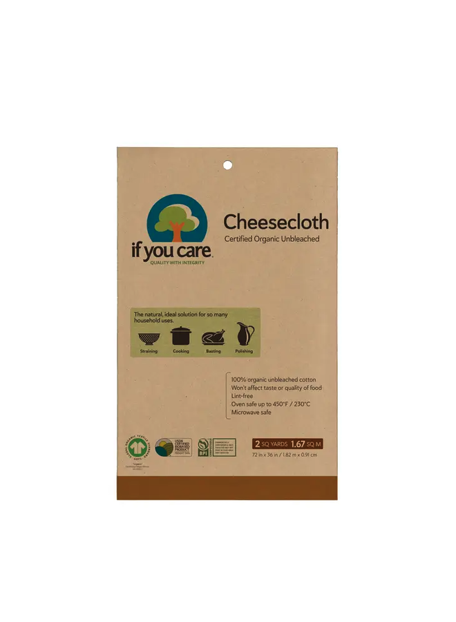 Certified Organic Unbleached Cheesecloth