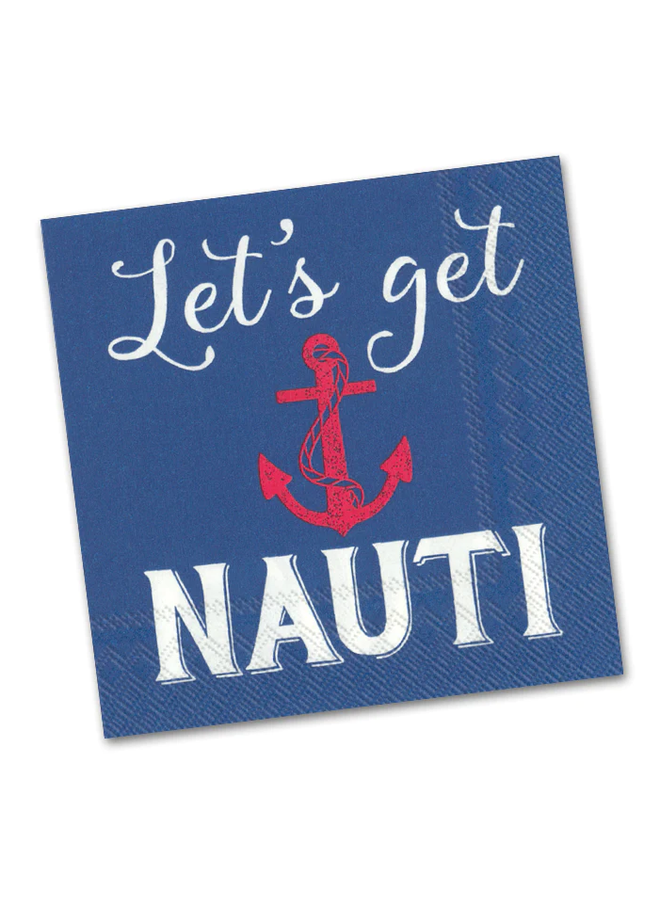 Paper Cocktail Napkins Pack of 20 Lets Get Nauti