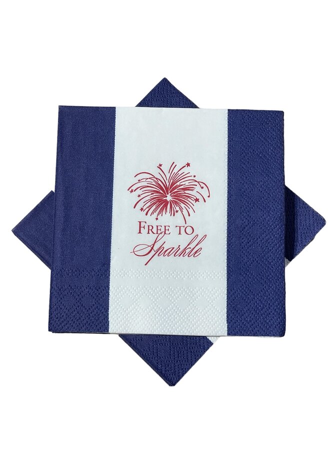 Free to Sparkle Cocktail Napkins - 24 per package