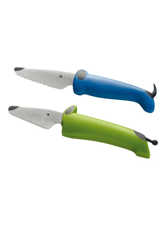 Kinderkitchen® Dog Knife Set of 2 - Green & Blue