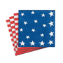 Stars and Stripes Paper Cocktail Napkins - 20 Per Package