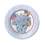 Flags and Hydrangeas Paper Salad & Dessert Plates - 8 Per Package