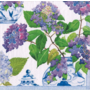 Hydrangeas and Porcelain Paper Dinner Napkins - 20 Per Package