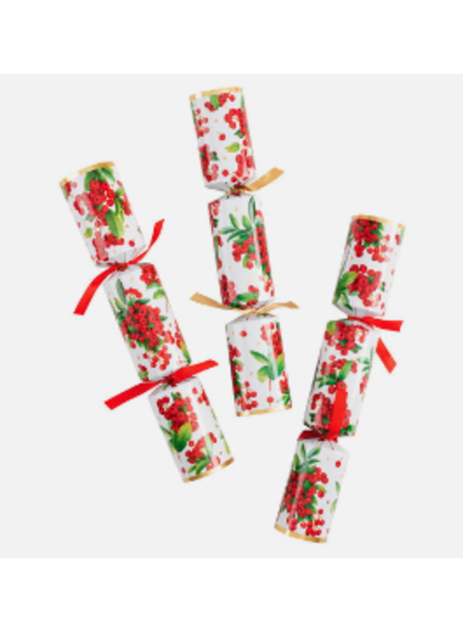 Christmas Berry Christmas Crackers - 6 Per Box 12"