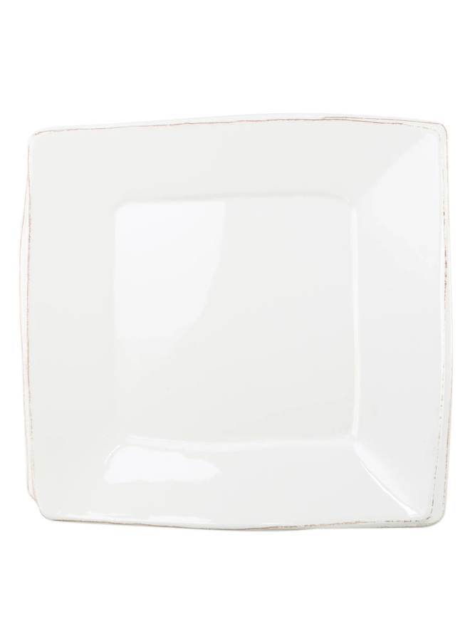 Melamine Lastra White Square Platter