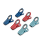 Magnetic Clips Turquoise, Red & Navy, Set of 6