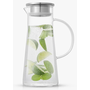 Breeze Glass Drink Water Pitcher with Stainless Steel Lid