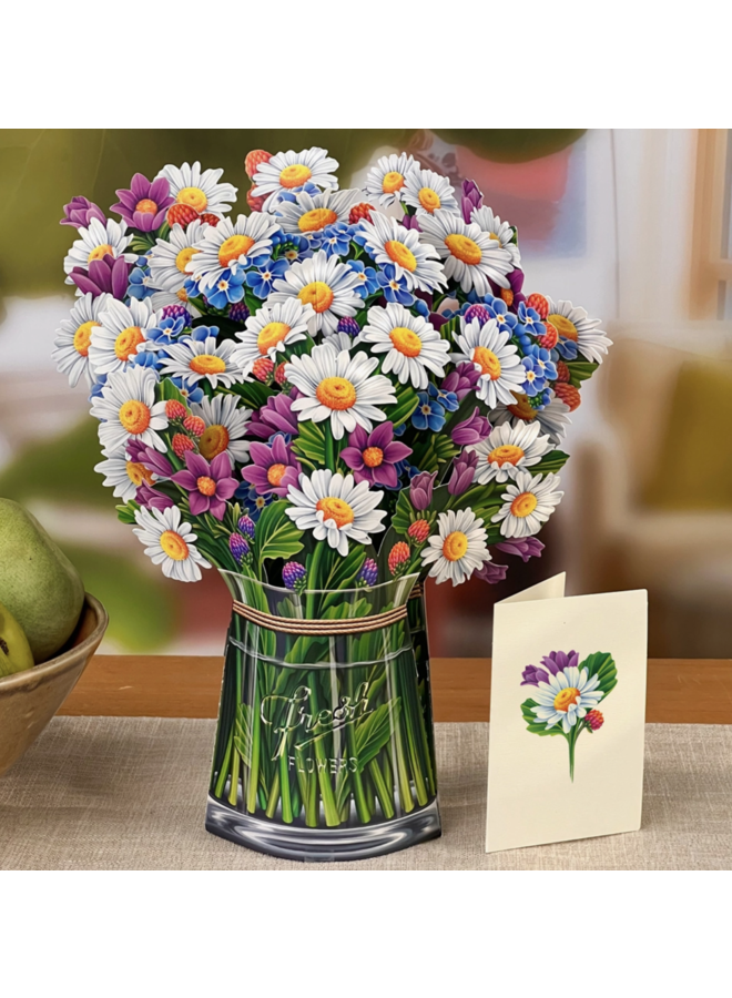 Field of Daisies  Pop-Up Greeting Card