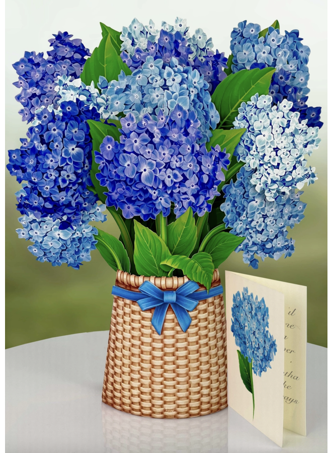 Nantucket Hydrangeas Pop-Up Greeting Cards