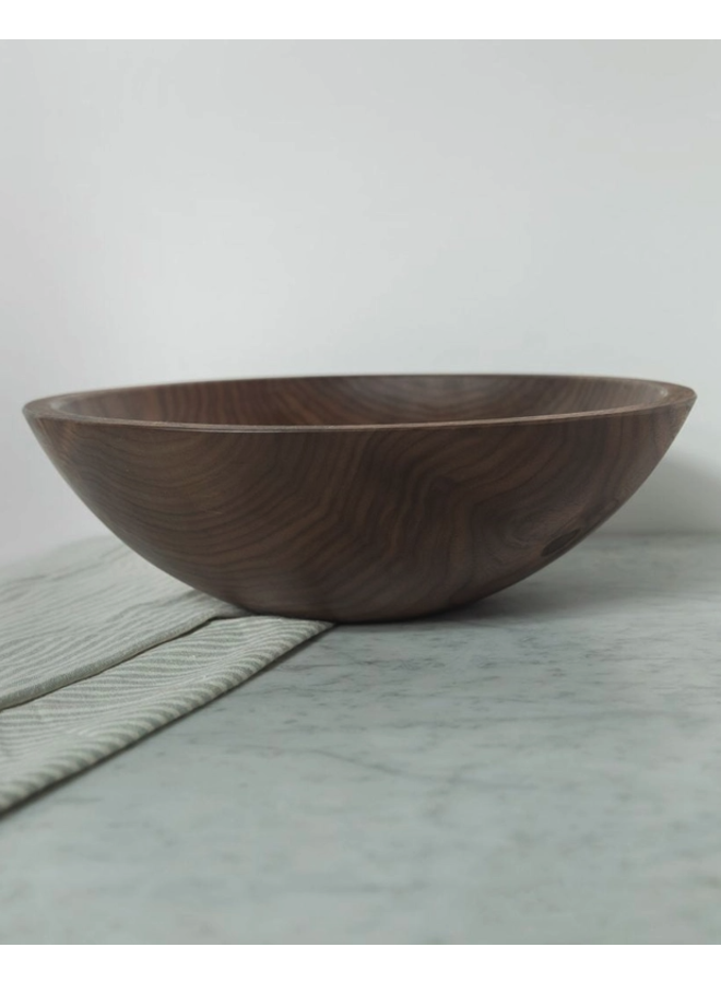 Black Walnut Round Bowl 13"