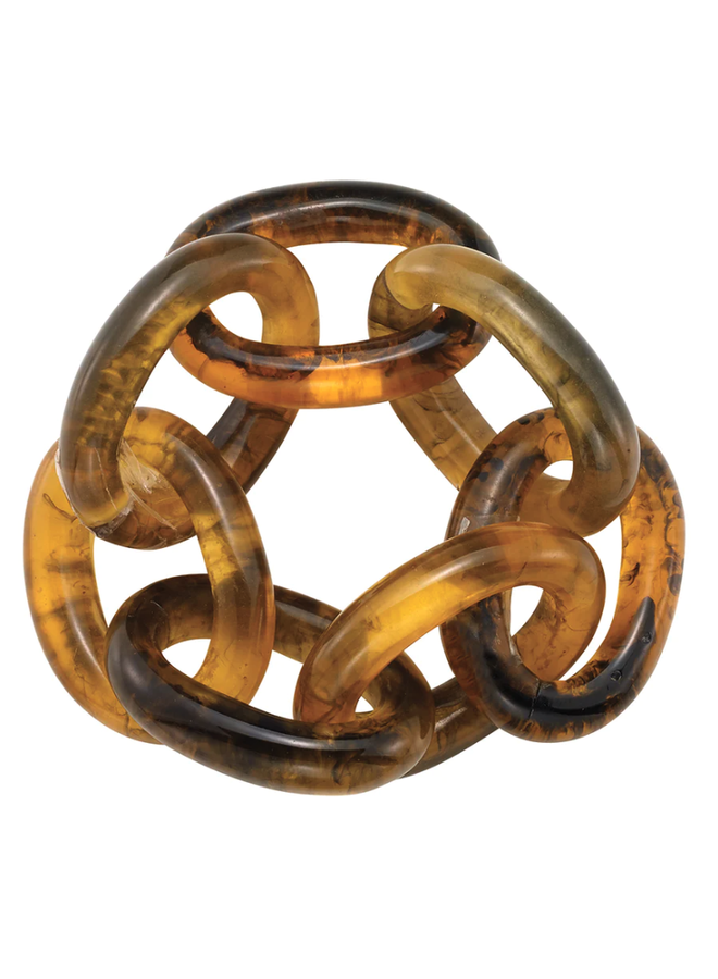 Chain Link Tortoise Napkin Rings, Set of Four