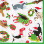 Christmas Mischief Paper Cocktail Napkins - 20 Per Package