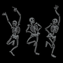Skeleton Dance Cocktail Napkin - pack of 20
