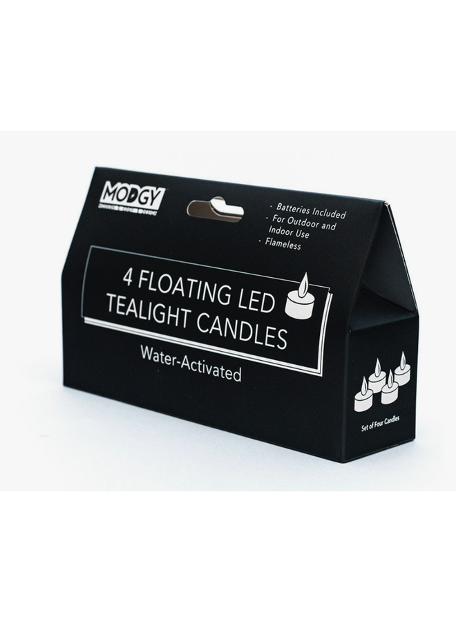 Warm White Water-Activated Led Candles - Pack of Four