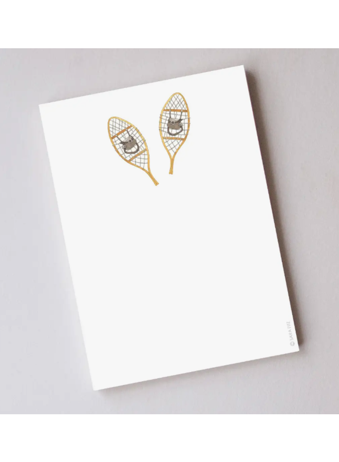 Limited Edition Snow Shoe Notepad