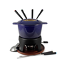 Sierra Cast Iron Fondue Set Deep Blue