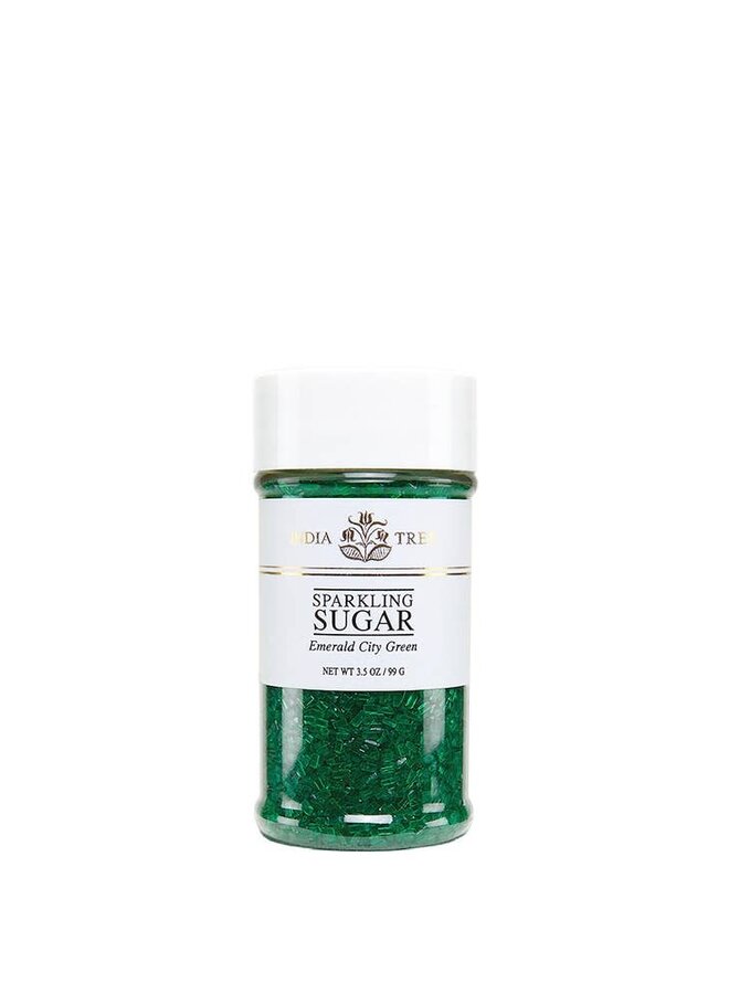 Emerald City Green Sparkling Sugar Small Jar 3.5 oz
