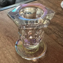Glass Candlestick Holder