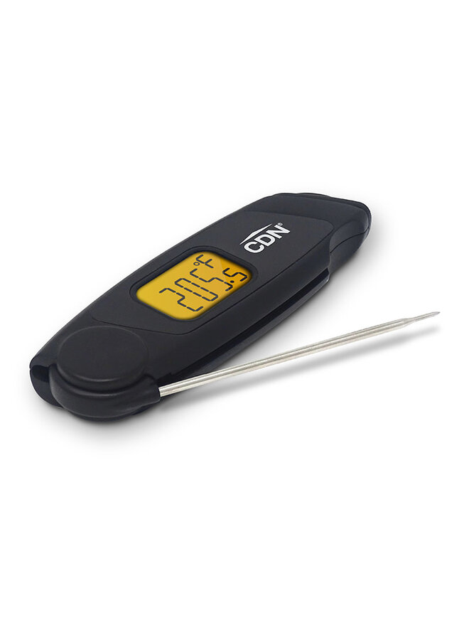Folding Thermometer Waterproof Black