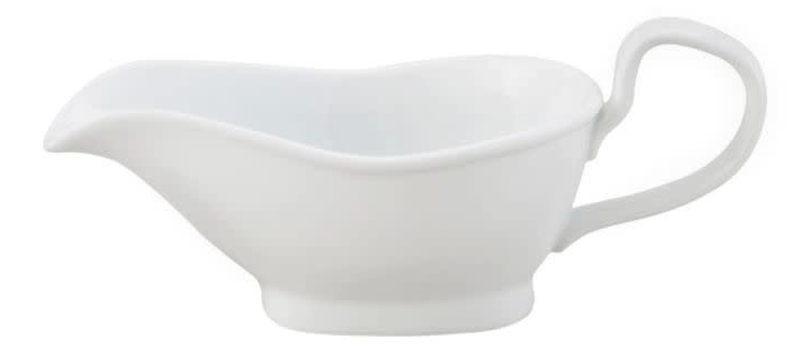 8oz White Porcelain Gravy Boat