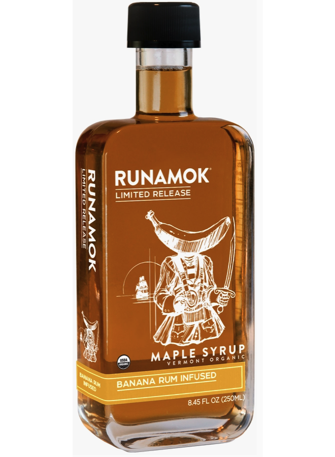 Banana Rum Infused Maple Syrup 250ml