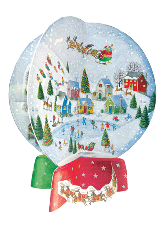 Winter Village Snow Globe Christmas Advent Calendar